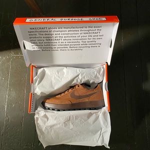 Tom Sachs x Nike NikeCraft General Purpose Shoe Brown BRAND NEW
